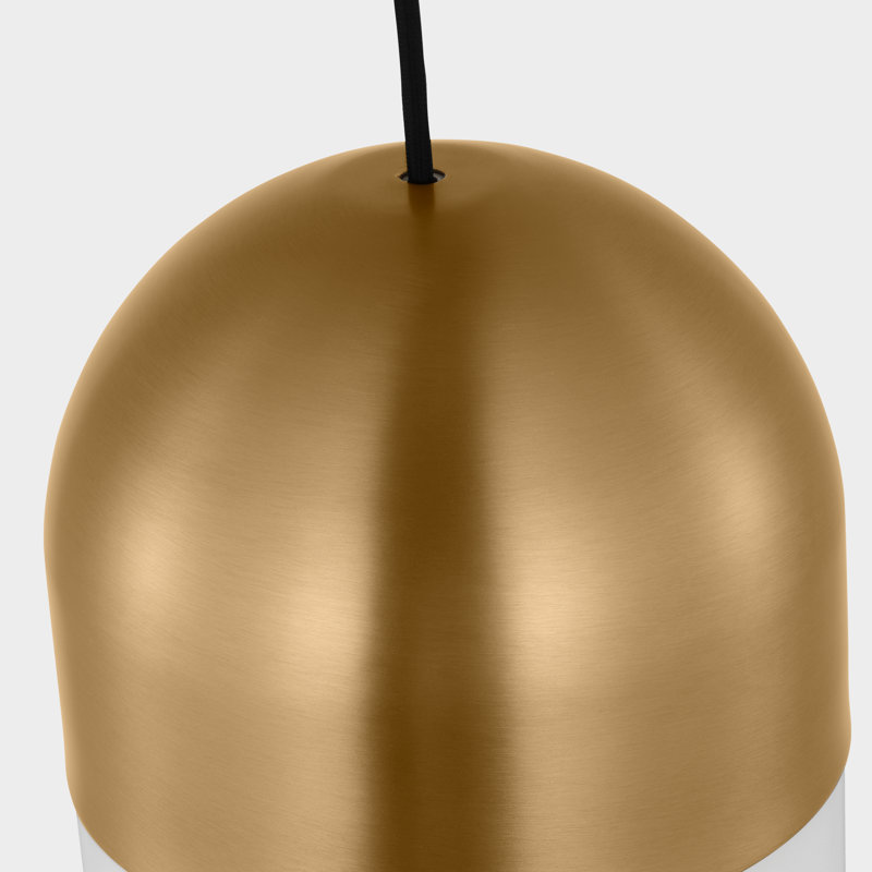 Foster Medium Pendant, Satin Brass