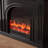 Black Solid Wood Electric Fireplace