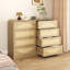 Armoire 8 tiroirs avec façade en rotin-510744142