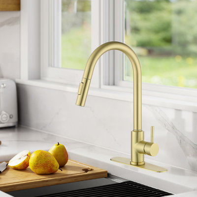 Robinet de cuisine tactile, robinet de cuisine intelligent avec douchette rétractable, acier inoxydable