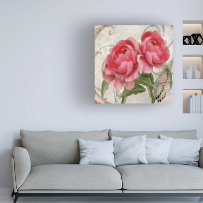 Art sur toile pivoines bolognaises
