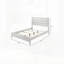 Tête de lit à panneau en bois Wave Texture, mobilier de chambre simple pour un sommeil élégant et confortable
