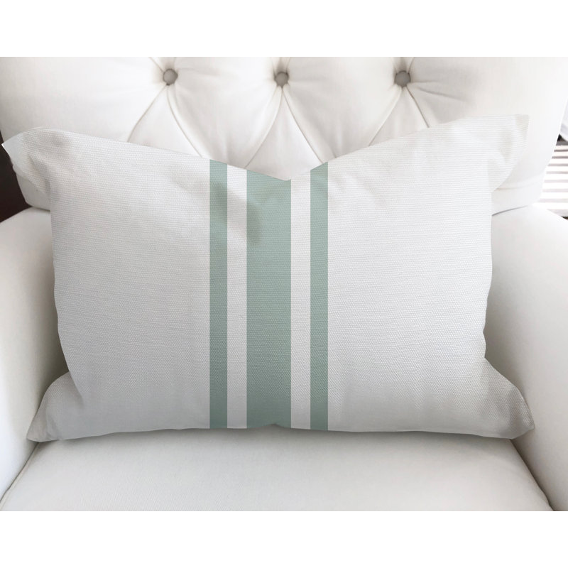 Cotton Reversible Throw Pillow, Emerald