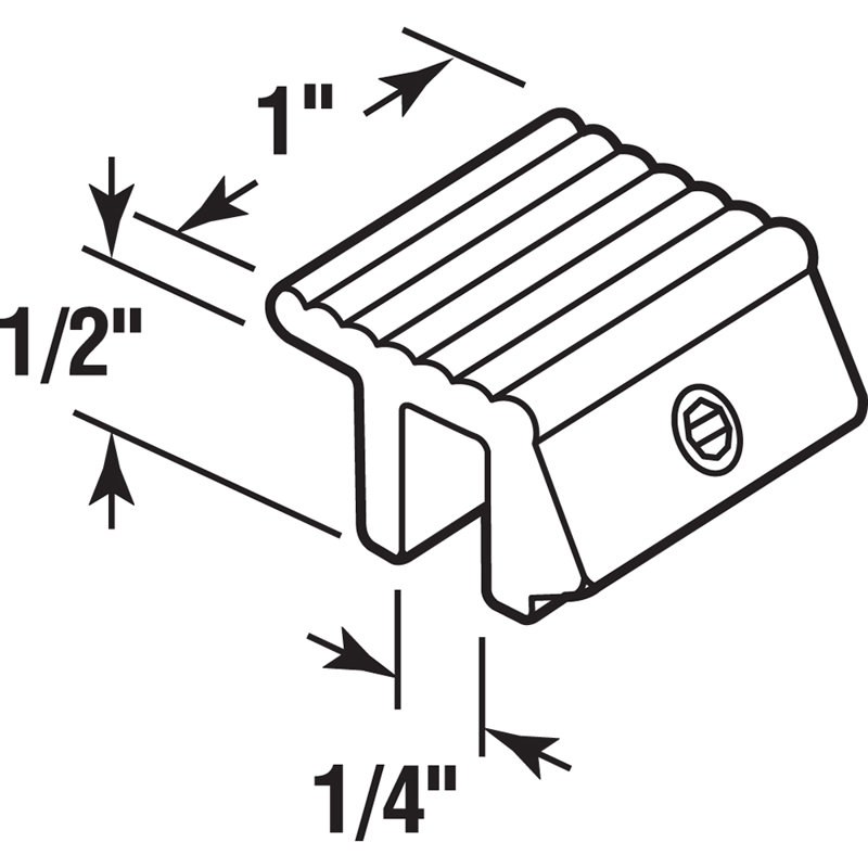 Serrure de fenêtre en aluminium anti-effraction Prime-Line, pour rail 1/4 po, noir