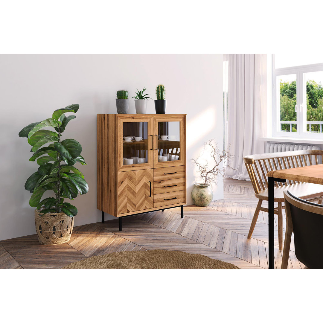 Sideboard Molesley aus Massivholz 144 cm