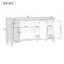 Sideboard with Spacious Three Door Storage and Easy Assembly for Modern Homes