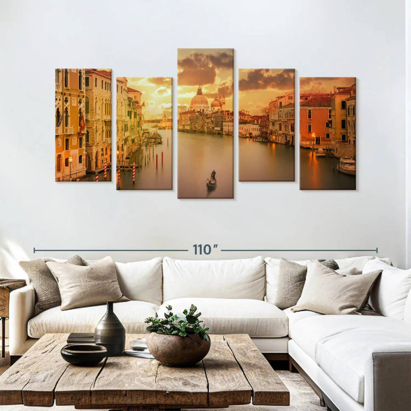Senne Sunset In Venice, 48" H x 94" W