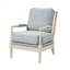 Chaise rembourrée en polyester avec 4 pieds