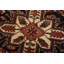 Tapis oriental rétro en laine rouge noué à la main 7 pi 1 po x 10 pi Heriz Heriz