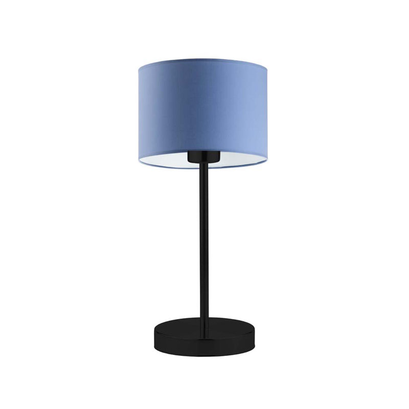 Arseny Metal Table Lamp, Black, Blue
