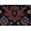 Tapis turc bleu marine en laine noué à la main Sultanabad Ziegler 9X12