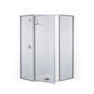 Porte de douche à charnière 58 po x 70 po néo-angle series Legend