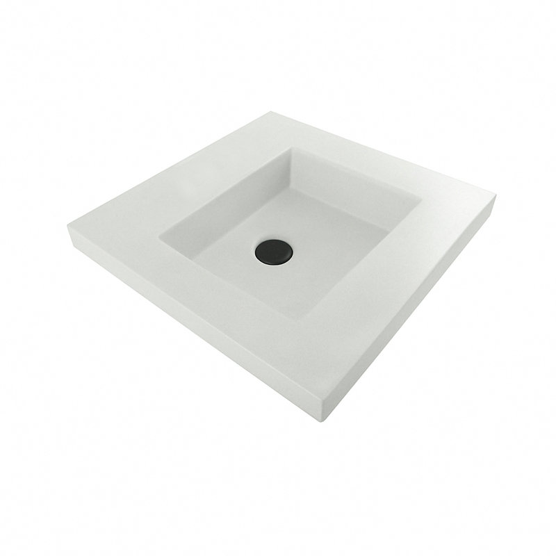 Newterra 24'' L Bathroom Sink, Wall Mounted, Sand