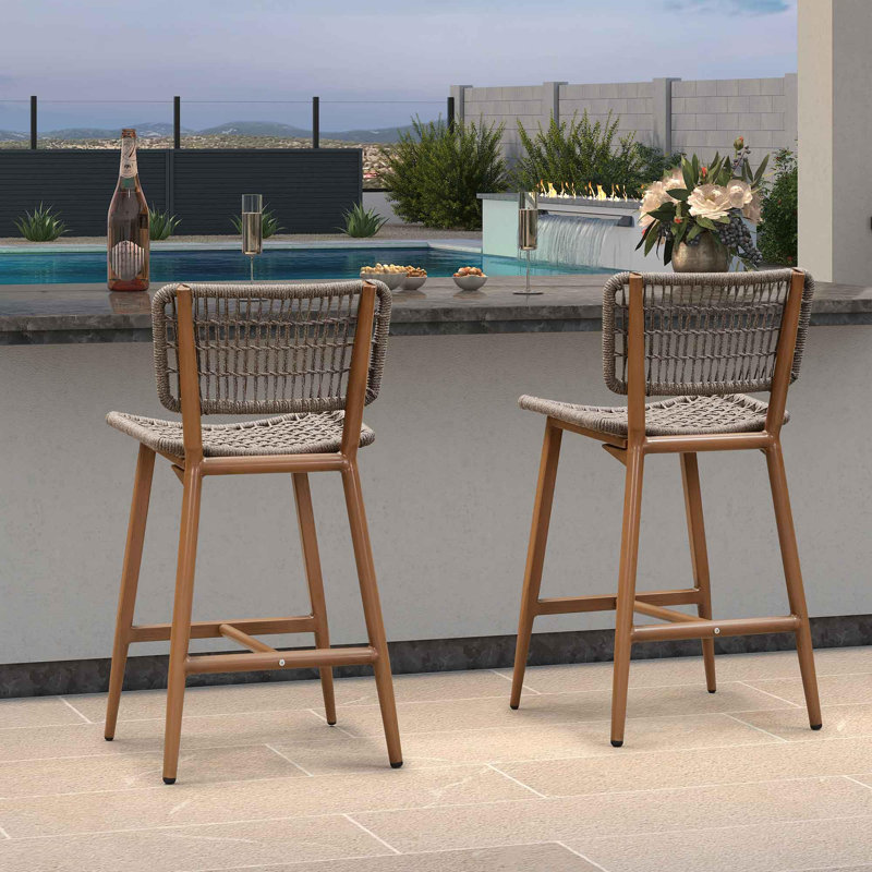 Tabouret de comptoir d'extérieur 25,20 po Dyte