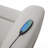 Light Gray Silicone Synthetic Leather Power Lift Recliner - Heating, Massage Function