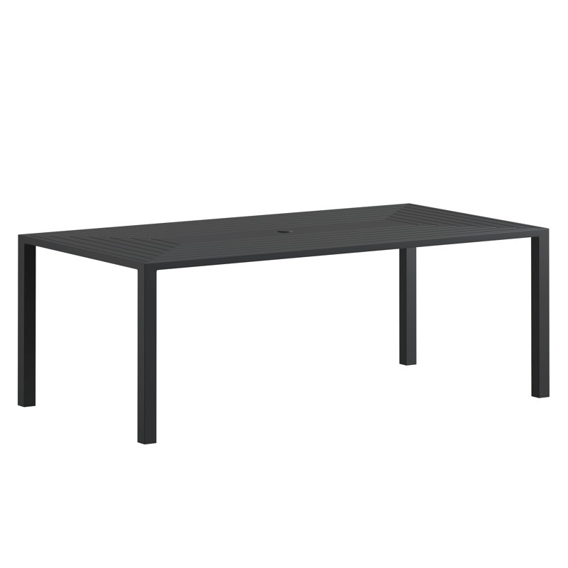 Rectangle Dining Table, Textured Black