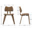 Chaises de salle à manger modernes avec dossier, avec structure en bois d'hévéa, pour la salle à manger / salon-2110895636