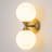 Stauton 2 - Light Dimmable Glass Globe Wall Light