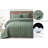 Square Stitch Embroidered Microfiber Quilt Set-88061301-88061302