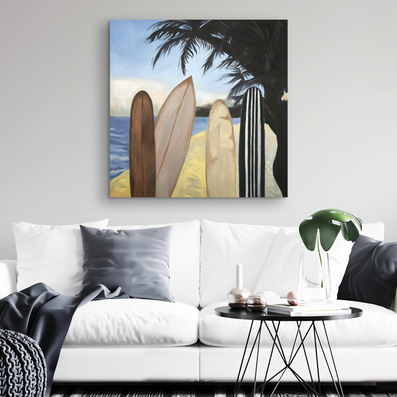 Surfboards - 32"x32" art on canvas