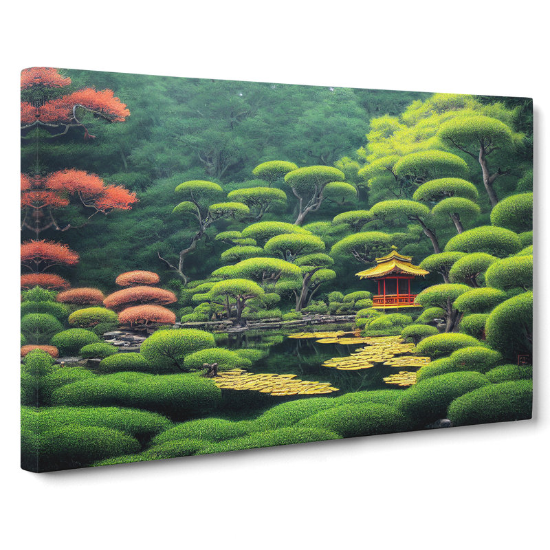Japanese Garden Vol.3 - Wrapped Canvas, 40cm H x 60cm W x 3cm D