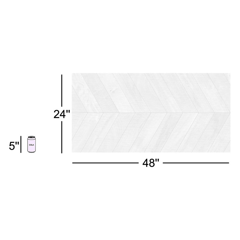 Auburn Chevron 24 in. x 48 in. Matte Porcelain Floor and Wall Tile (15.49 Sq. Ft. / Case), Brown