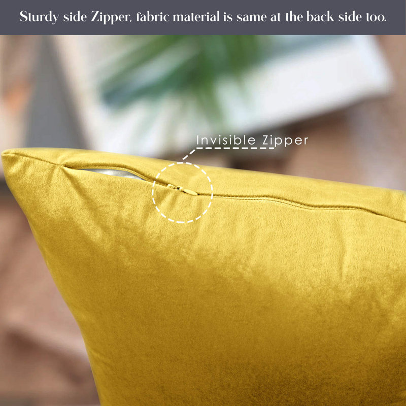 Balmers Square Cushion Cover, Ochre