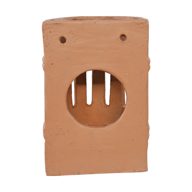 Heritage Clay Light Cover with Columns in Natural