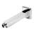 Black Matte 6" Square Ceiling Shower Arm-59407689