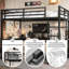 Lit mezzanine double noir avec bureau intégré et tablettes latérales-1245956545-1245956559