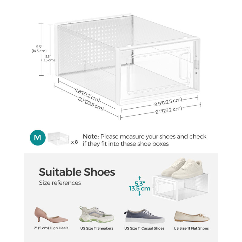 8 Pair Shoe Storage Box
