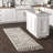 Adry Moroccan Shag Tasseled Cream/Charcoal Area Rug-186682952