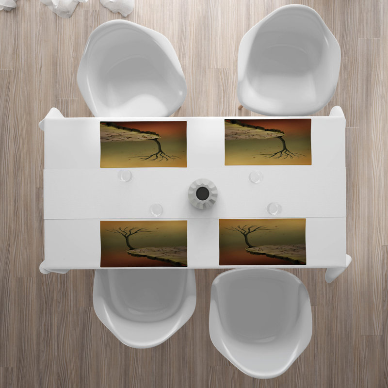 Polyester Abstract Rectangle Placemat