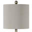 Lampe en étain brossé 33 po Thomasson