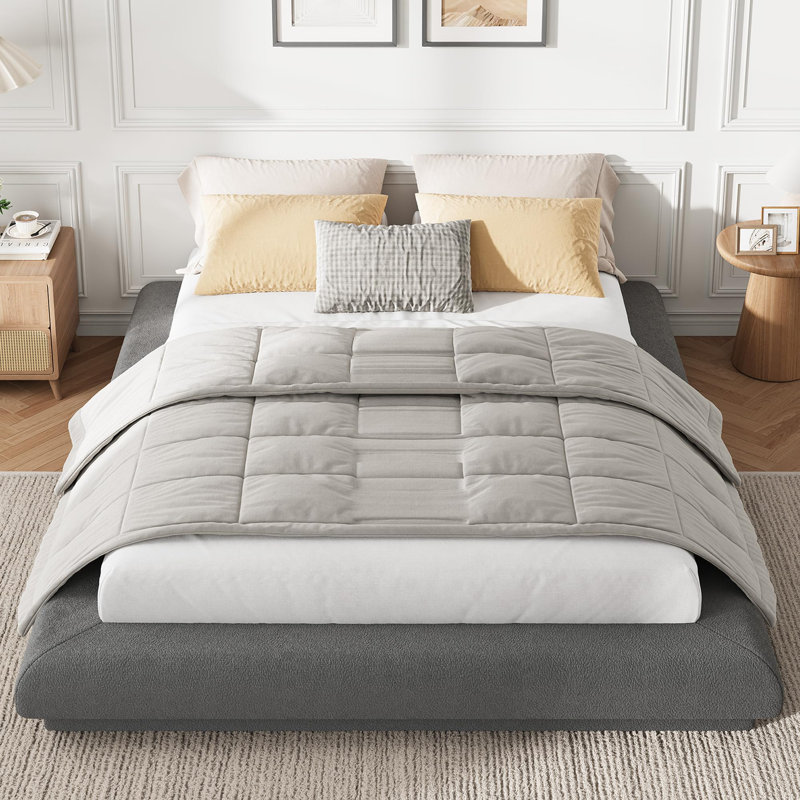 Structure de lit plateforme flottante Modern, Grand lit