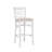 Upholstered Microfiber / Microsuede Counter Stool with Solid Wood Frame