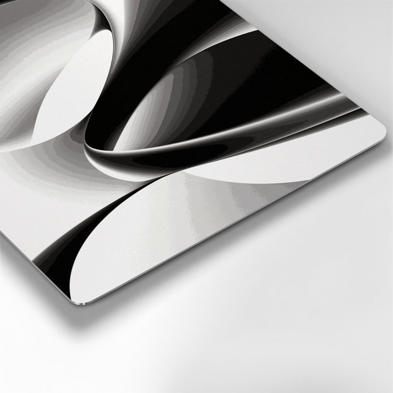 Gradient Abstract 81 Beige Metal Wall Art, 24" H x 36" W