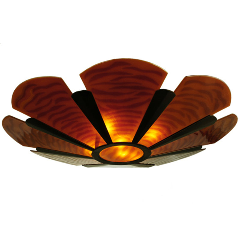 Danzel Glass Semi Flush Mount