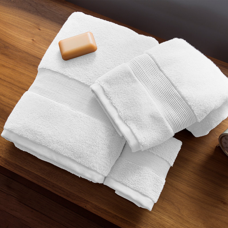 Cotton Blend Hand Towel, White