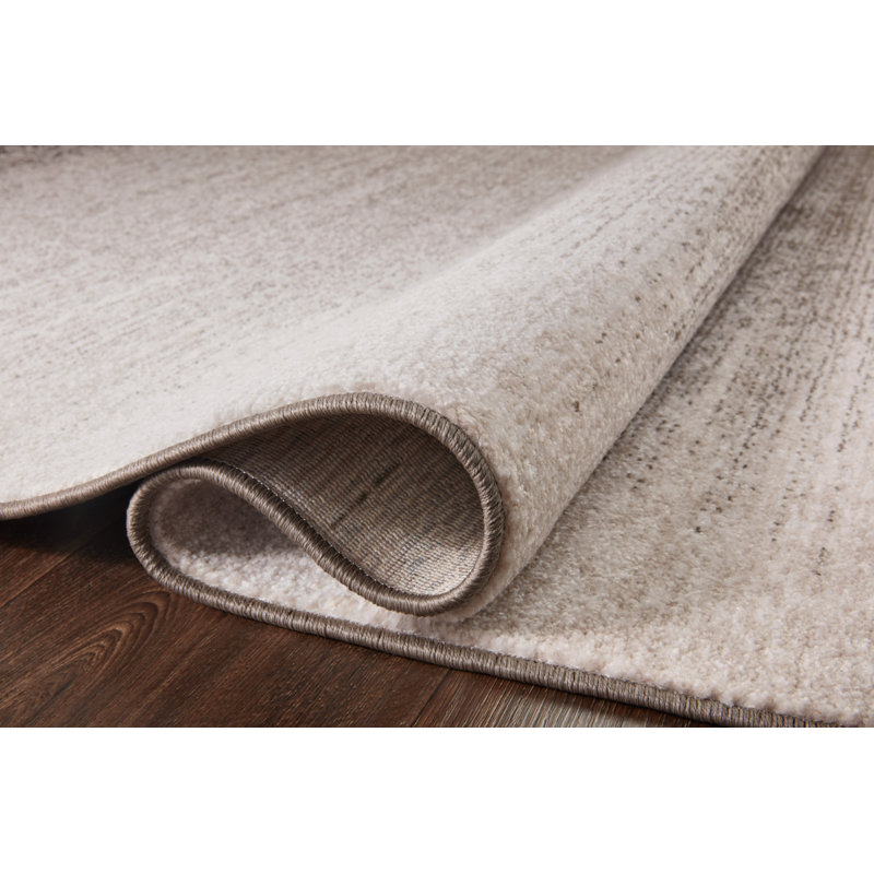 Tapis taupe / colombe abstrait Vance, Rectangle 2 pi 3 po x 3 pi 10 po