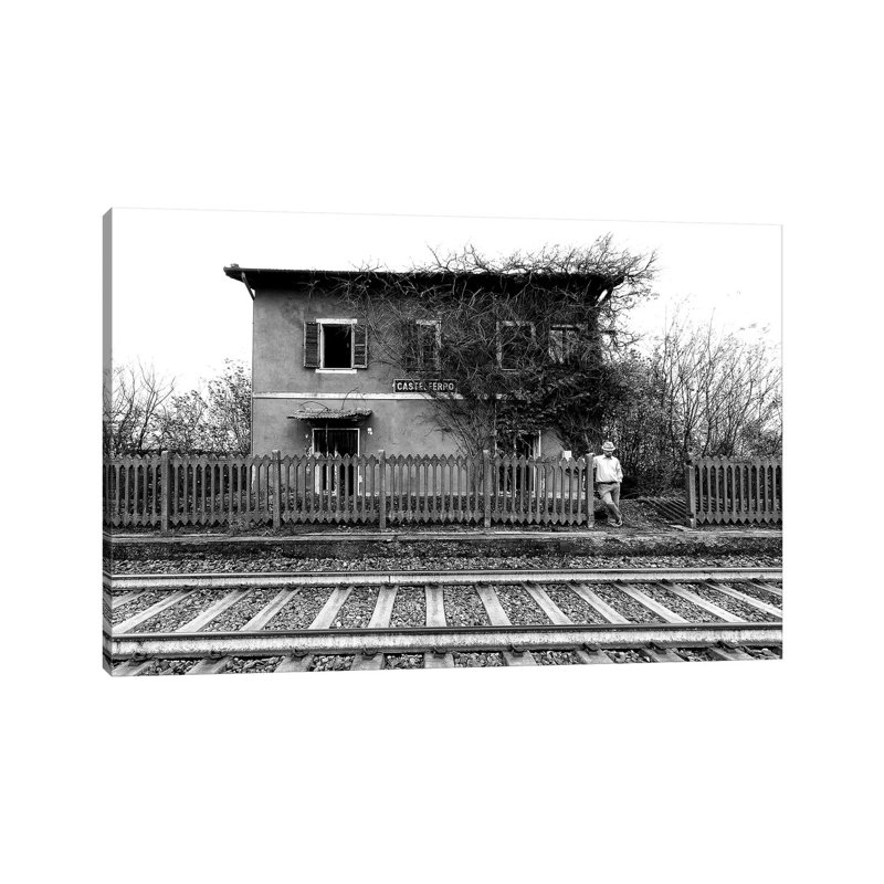 The Station Of Castelferro by Carlo Ferrara - Wrapped Canvas Print