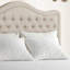 Tête de lit simple double avec très grand lit tapissier et capitonnage à boutons, hauteur réglable - Tête de lit classique-736386899-736386903