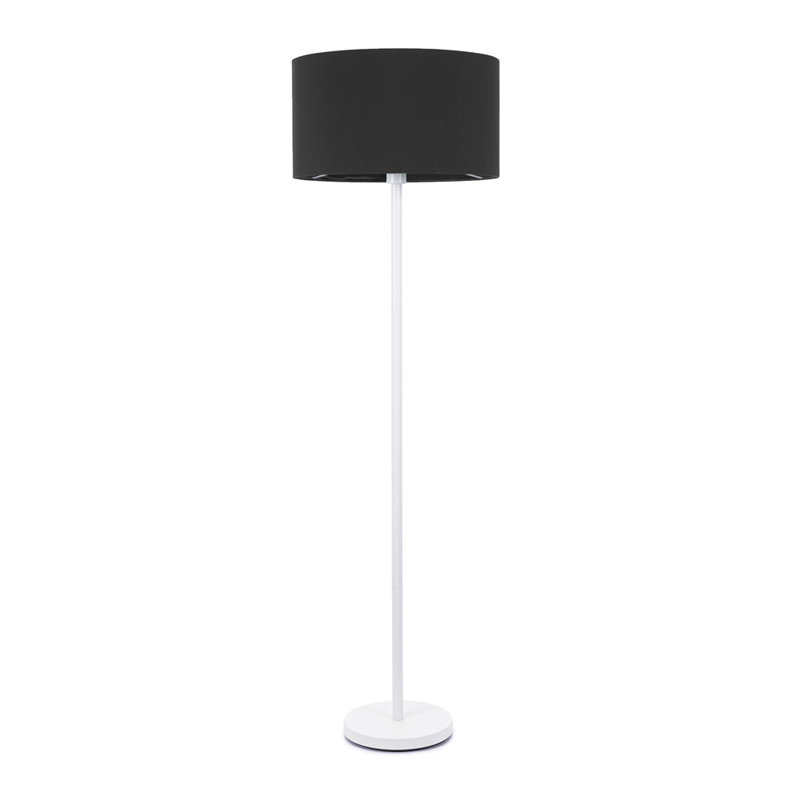 Romeir 148cm Matte Traditional Floor Lamp, Black, No