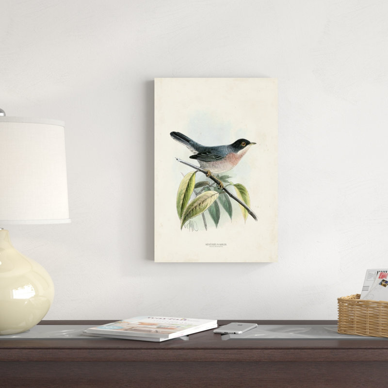 Oiseaux antiques V, H 18 po x l 12 po x P 1,25 po