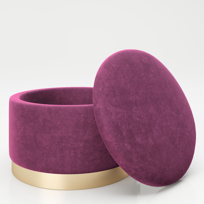 Manufactured Wood Accent Stool, Purple