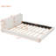 Lit plateforme tapissier avec tissu en velours, lit au sol avec structure solide-1843698142