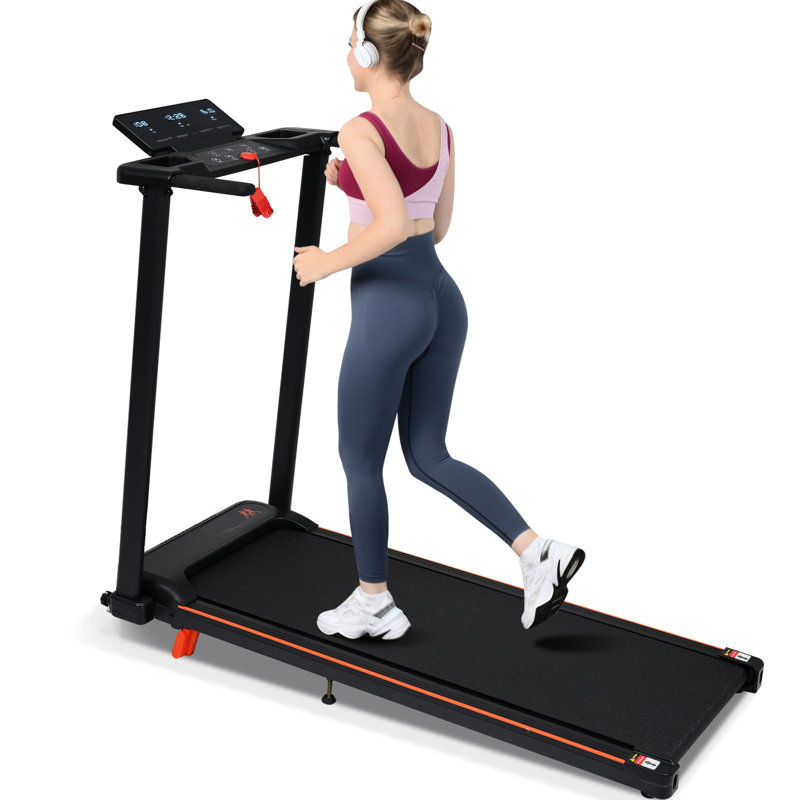 Foldable Treadmill With 8% Incline, 3.0hp Power, 265 Lbs Load, 4 Adjustable Support Feet And Suitable For Occasional Exercise Incline Motor, Design, Capacity, Feet, - Skid Running Belt