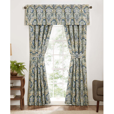 Harrogate Cotton Paisley Tailored Window Valance
