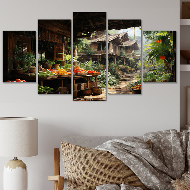 Impression sur toile - 5 panneaux