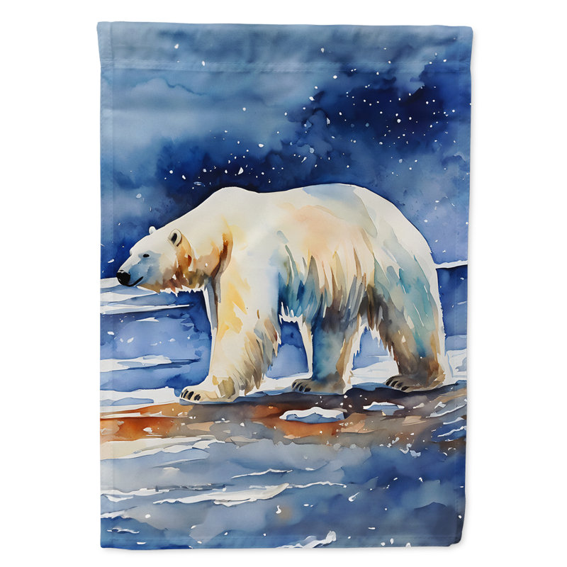 Drapeau de jardin ours polaire